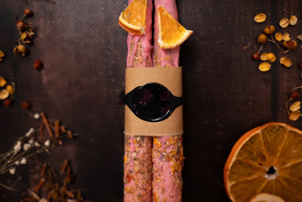 Happiness Taper Candles