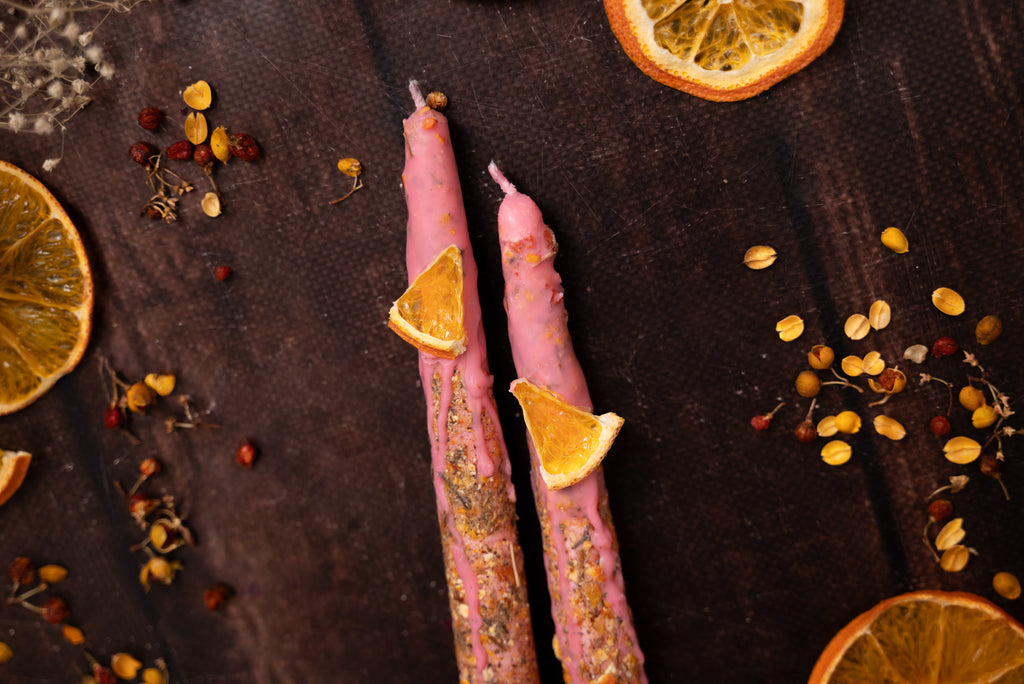 Happiness Taper Candles