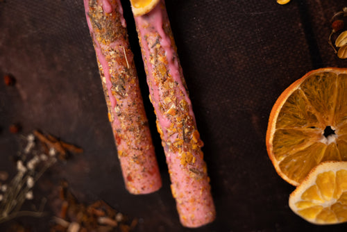 Happiness Taper Candles