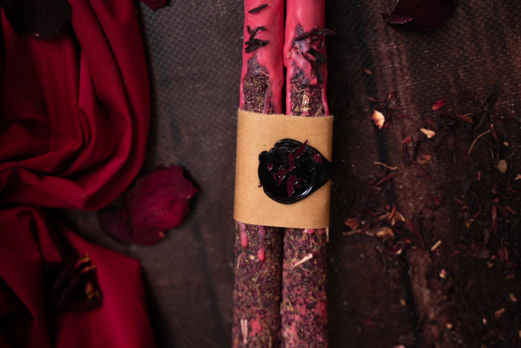 Love Spell Taper Candles
