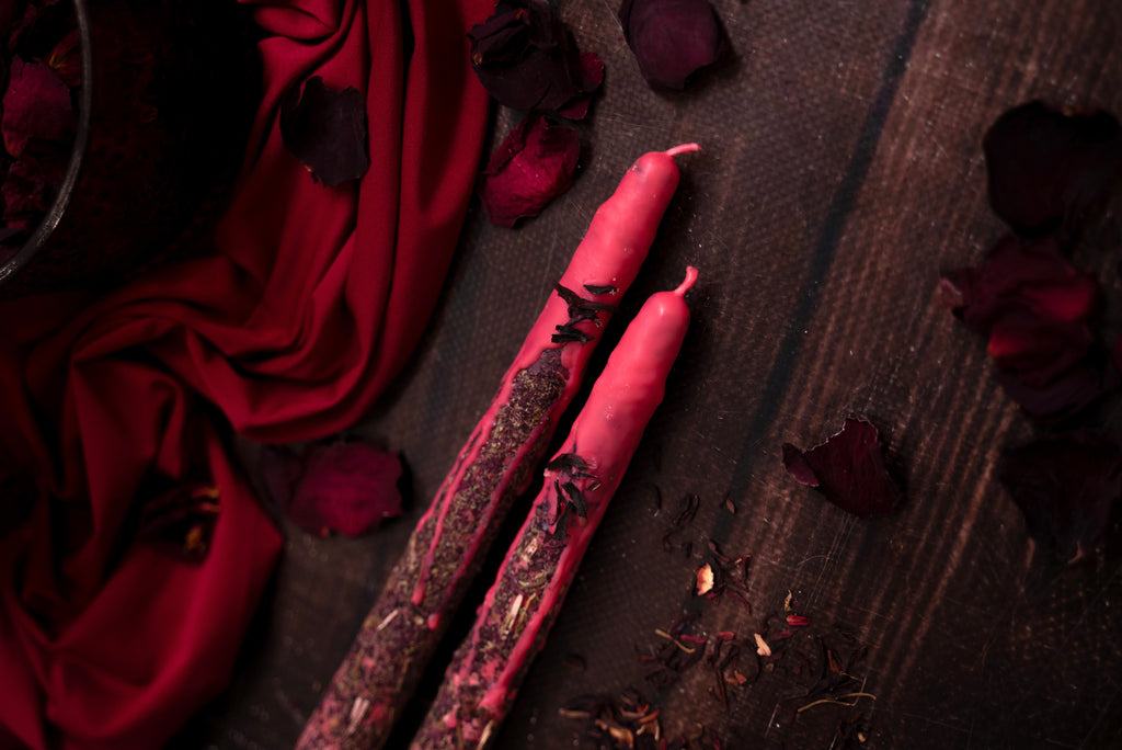 Love Spell Taper Candles