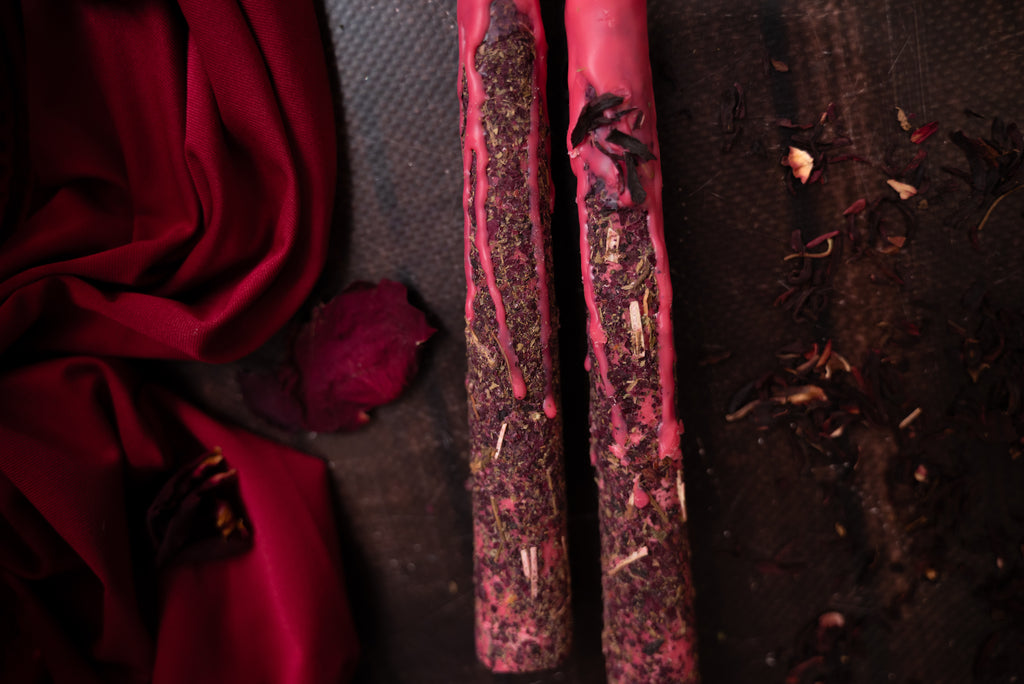 Love Spell Taper Candles